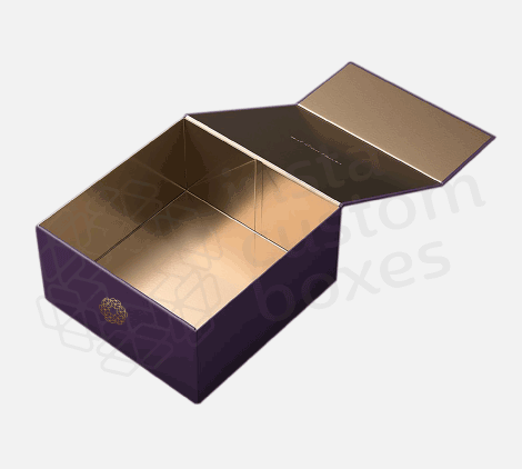 Custom Luxury Gold Foil Rigid Boxes